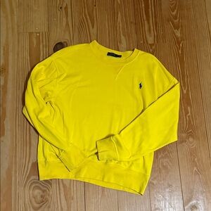 Polo by Ralph Lauren women’s  Bright Yellow Crewneck Sweater